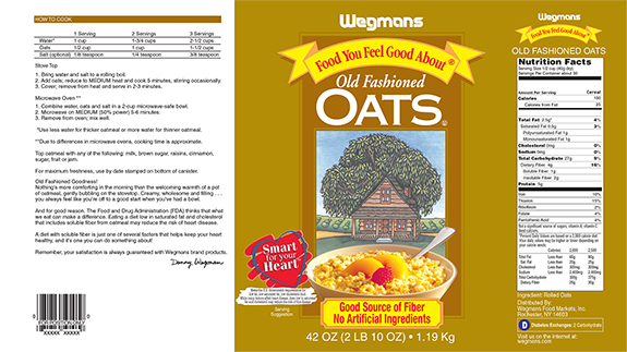 Wegmans Food Markets Packaging Products