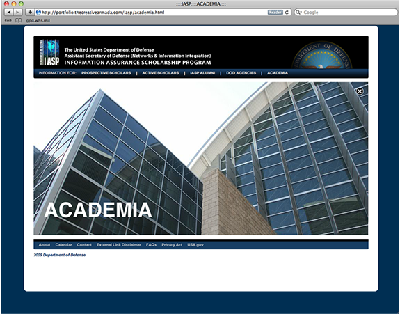 Information Assurance Scholarship Program Website